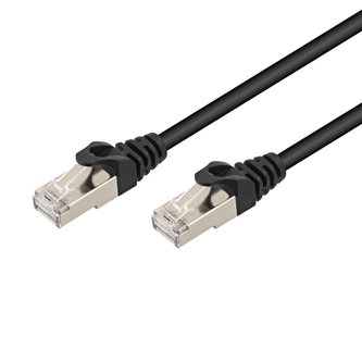 Patch kabel STP RJ45-RJ45, CAT6, 3m černý