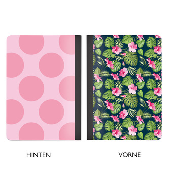 Notýsek/Zápisník A6 ,,TWO IN ONE"zepředu zeleno růžový, zezadu puntíky CEDON