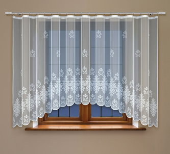 Dekorační žakárová záclona s řasící páskou SECRET 160 bílá 300x160 cm MyBestHome