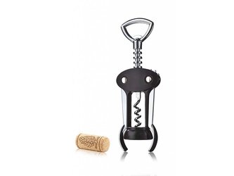 Nerezový otvírák, vývrtka na víno J-Hook VacuVin