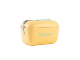 Chladicí box Polarbox POP 12 l, žlutý, tyrkysový nápis a popruh PolarBox