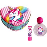 Unicorn Love Heart edt + balzám na rty v plechovém srdci