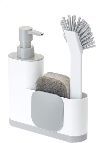 4 dílná sada na umývání nádobí bílá Rengo Monobloc VIGAR