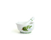Porcelán. hmoždíř a palička FRAGRANT GARDEN Rozmarýn 12cm Maxwell Williams