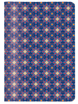 Notýsek/Zápisník A6 modro červený CEDON