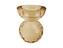 Skleněný svícen Crystal Bowl 8,5 cm S hnědý Present Time