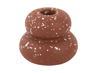 Svícen Třpytivé kroužky Malý cement hnědá Present Time