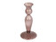 Skleněný svícen Swirl čokoládově hnědý 17 cm Present Time