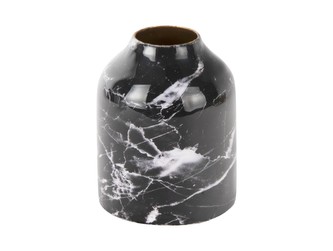 Váza mramorová malá černá Marble Present Time