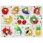 Dřevěné puzzle deska 2v1 ovoce
