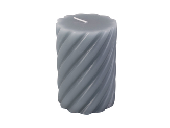 Svíčka Swirl M 10 cm modrá Present Time