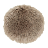 House Nordic podsedák z jehněčí kůže umělá, 35cm, hnědý