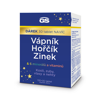 GreenSwan GS Vápník, hořčík, zinek 130 + 30 tbl.