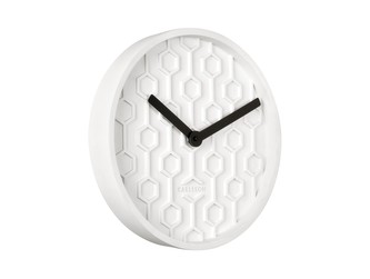 Nástěnné hodiny Honeycomb 31 cm bílá Karlsson
