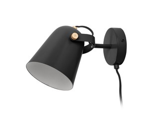Nástěnná lampa Steady 17cm černé Leitmotiv
