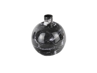 Svícen mramorový malý černý Marble Present Time