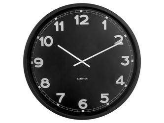 Nástěnné hodiny New Classic L 60 cm černé Karlsson