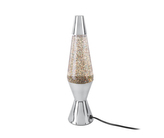 Stolní lávová lampa stříbrná Glitter Leitmotiv