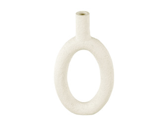 Váza oválná ve tvaru prstenu Ring Oval High pískově slonová kost Present Time