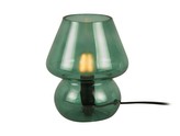 Stolní lampa sklo Vintage zelená Leitmotiv