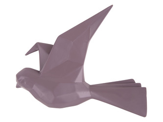 Nástenná dekorace Origami letící pták S 19 cm tmavě fialový Present Time Nástenná dekorace Origami letící pták S 19 cm tmavě fialový Present Time