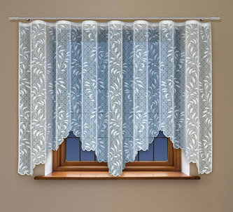 Dekorační žakárová záclona s řasící páskou AIDA 120 bílá 300x120 cm MyBestHome
