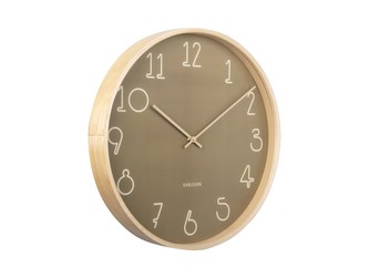 Nástěnné hodiny Sencillo 40cm zelená Karlsson
