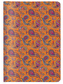 Notýsek/Zápisník A6 oranžovo růžový vzor Paisley CEDON
