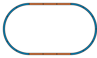 Piko Podloží pro sadu kolejí A (základní ovál) - 55365