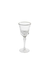 Skleničky na bílé víno se zlatým okrajem 280 ml Oh My Gold Crystal BRANDANI