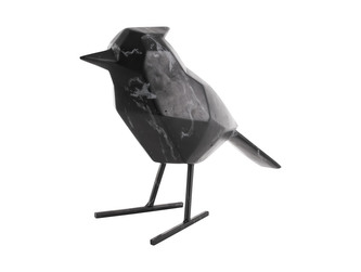 Soška ptáka bird marble L 24 cm černá mramorová Present Time