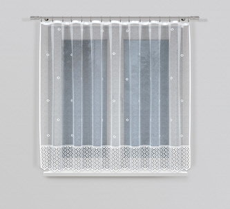 Dekorační žakárová záclona s řasící páskou VIOLET 160 bílá 300x160 cm MyBestHome