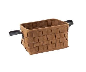 Úložný box s koženými rukojeti Present Time