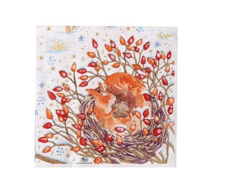 Vánoční ubrousky 33x33 cm, Štědrý večer Rosenthal