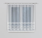 Dekorační žakárová záclona s lurexem s řasící páskou MIMOSA 160 bílá 300x160 cm MyBestHome