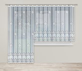 Dekorační žakárová záclona s řasící páskou SAKKARA 250 bílá 200x250 cm MyBestHome