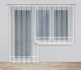 Dekorační žakárová záclona s řasící páskou DOUBLE 250 bílá 200x250 cm MyBestHome