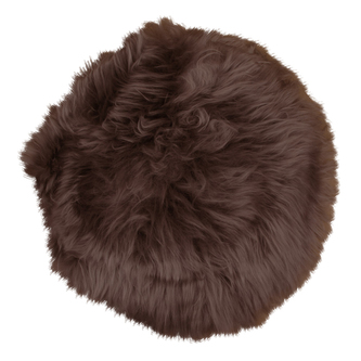 House Nordic podsedák z jehněčí kůže umělá 35cm, hnědé