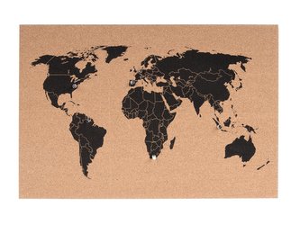 Nástěnka korková mapa světa Present Time