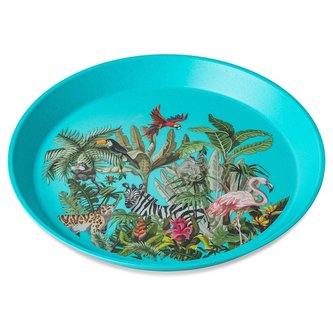 Jungle dětský talíř 20,5cm tyrkysový Organic bio-circular KOZIOL