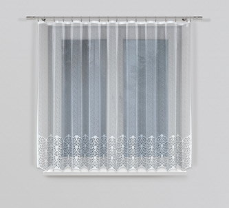 Dekorační žakárová záclona s řasící páskou ATTARA 170 bílá 300x170 cm MyBestHome