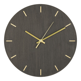 House Nordic Nástěnné hodiny 30cm, tm hnědé Asti