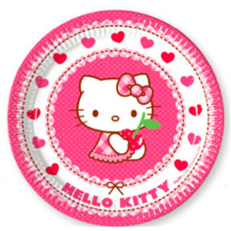 Party papírové talířky Hello Kitty 20 cm