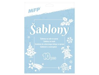 Šablony na sníh ve spreji - 10 ks