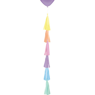 Třásně pod balonek - barevné 70 cm