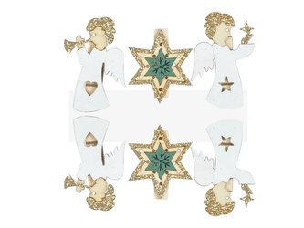 Klamerka drewniana BN anioły