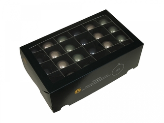 Skleněné baňky jalovec 4 cm, sada 48 ks