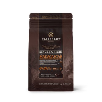 Čokoláda Madagaskar Hořká 67,4% 1kg - Callebaut