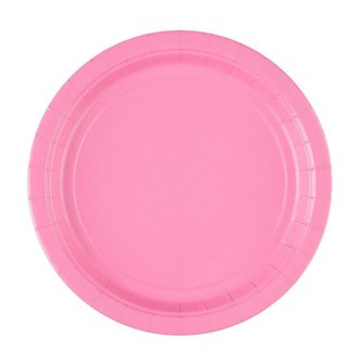 Papírový talíř 8ks růžový  22,8cm - Amscan
