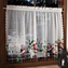 Dekorační krátká vánoční vitrážová záclona do kuchyně GIRLANDA 150x60 cm MyBestHome